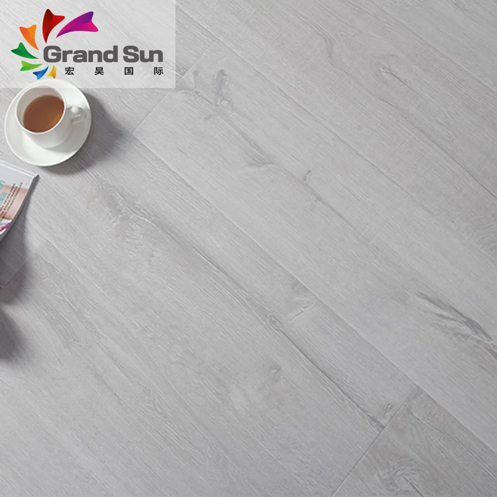 Germany technique white washed oak wood laminate flooring 12mm AC4