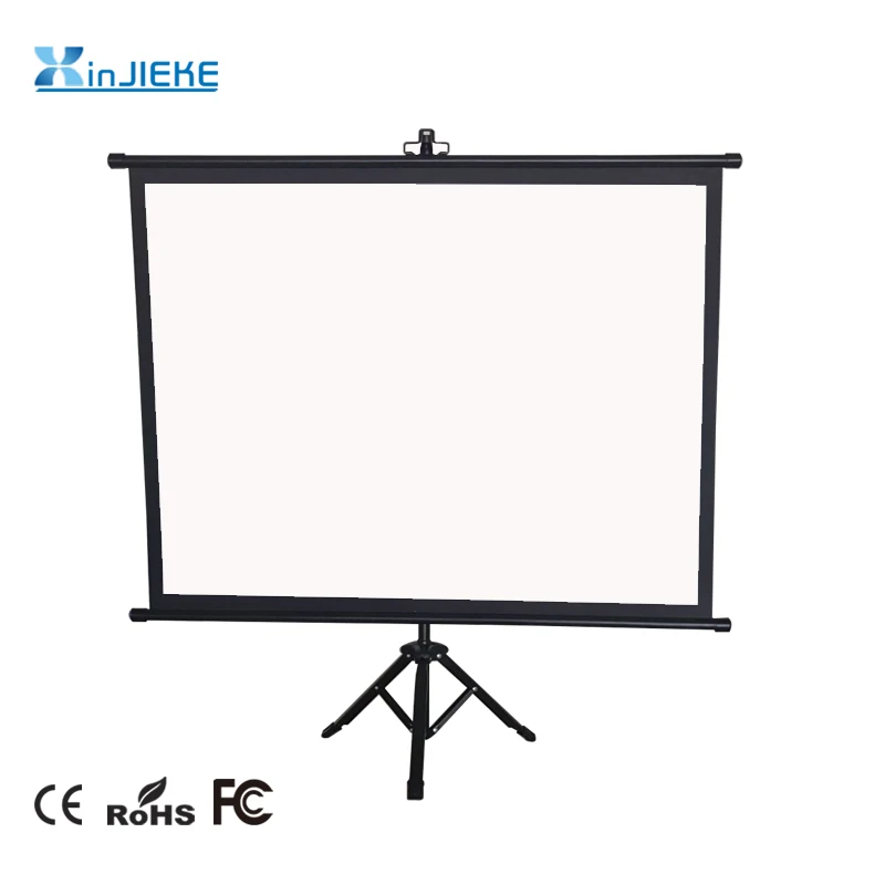 40 inch ultraportable 2 section tripod projection screen foldable mini tripod projector screen