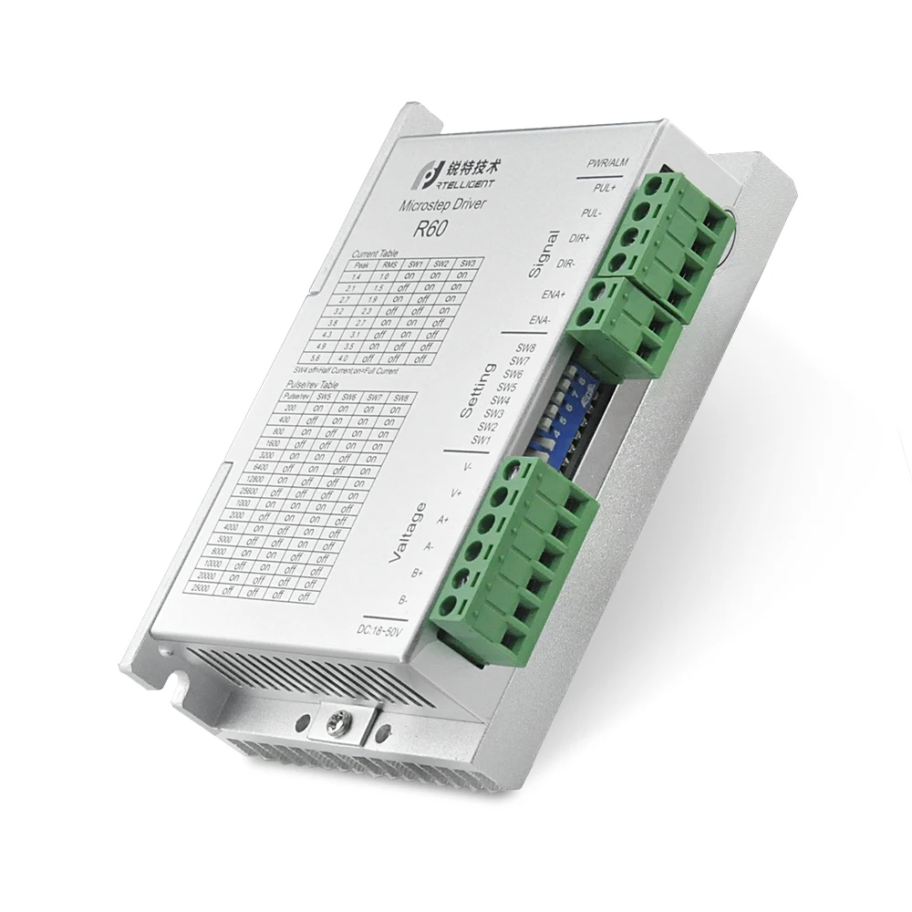 R60  High performance digital 2-phase dc 24V-50V stepper motor driver for Nema 23/24 Motor