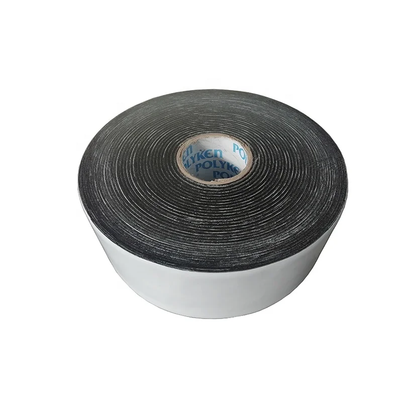 Polyken955 white color butyl rubber adhesive pipe protection steel tape thickness 15mils,20mils,25mils,30mils for gas pipeline