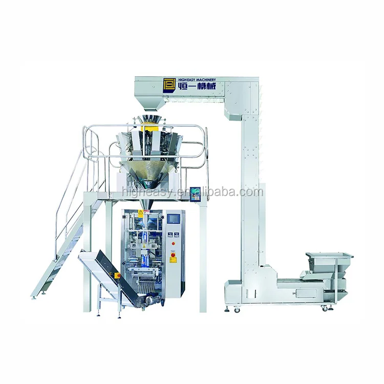Factory price puffed food popcorn seed tea oat flake PET food multihead weigher packing machine