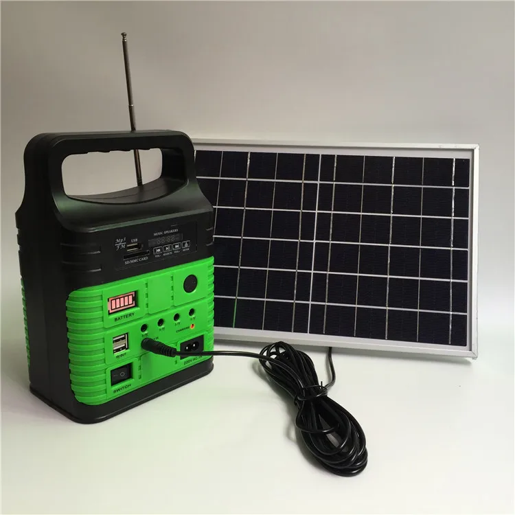 Sungree 10w solar panel outdoor security lights system for camping fishing