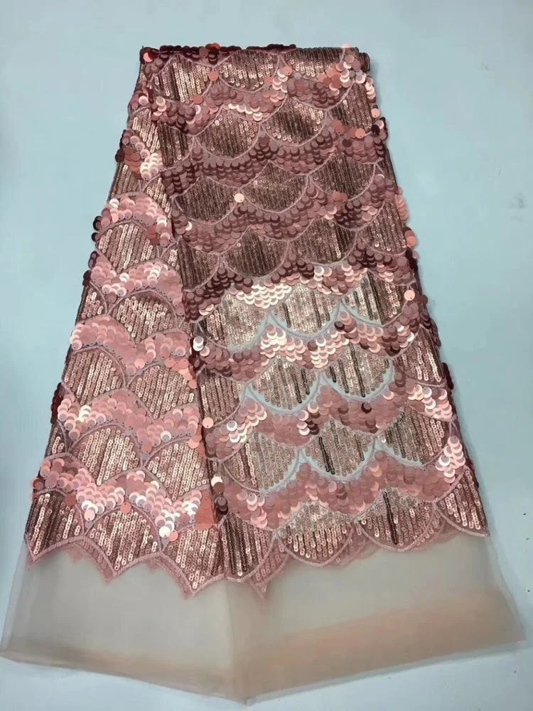 2019 Elegant bridal embroidery sequin lace fabric,shiny sequin lace fabric for wedding, french sequin lace fabric