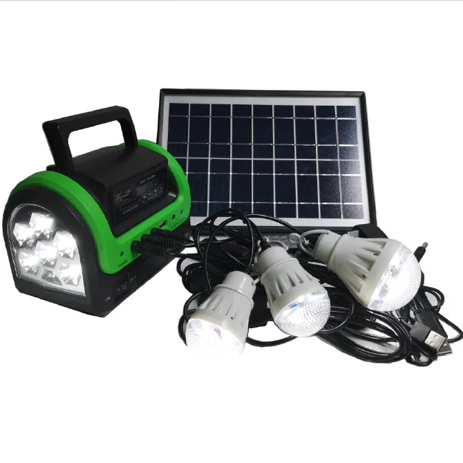 Panel Solar Led Light Kit Best Price High Quality Shenzhen 10 DC 12V ABS Luces Navidad Play Centre 8 Hours for 3PCS LED Bulb