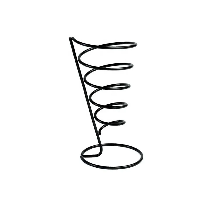 Black Iron Ice Cream Cone Holder Stand  Display Snow Cones Sushi Hand Rolls Popcorn Candy French Fries Sweets Savory