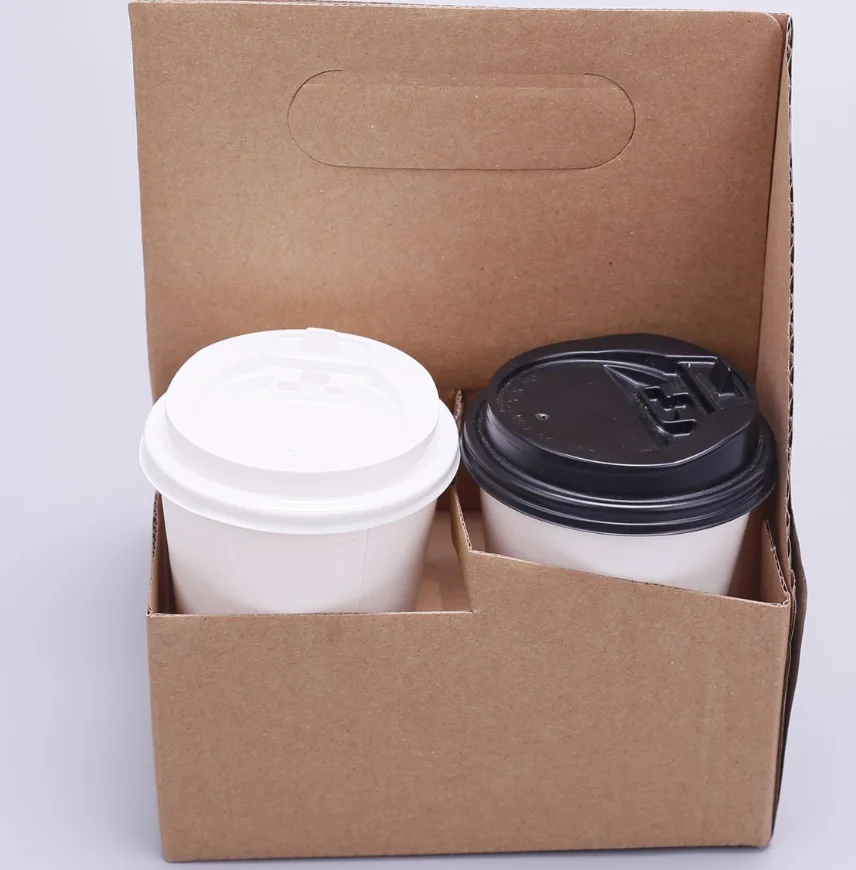 Single-wall K3K Corrugated Cardboard Paper Cup Holder for Coffee Cup