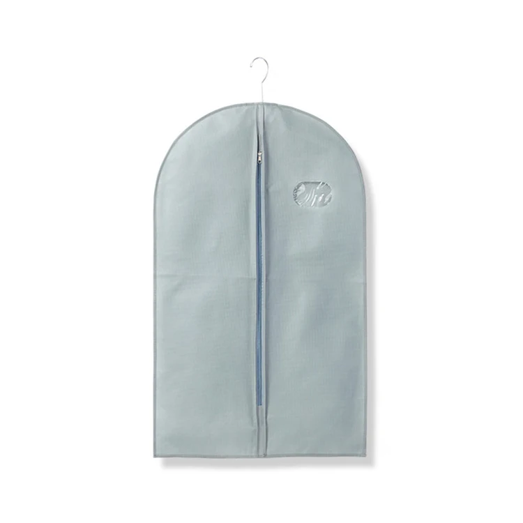 Colorful non woven garment bag with zipper