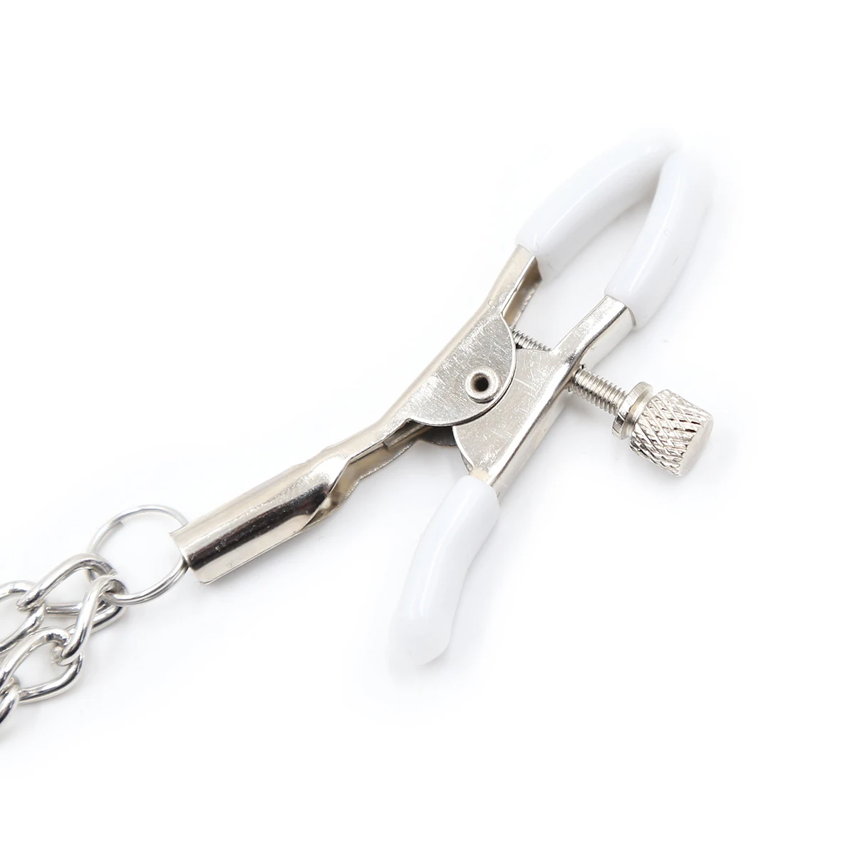 Short Nipple Clips Two Chains Sex Restraint Nipple Body Piercing BDSM Fetish Role Playing Couple Slave Adult Sexual Love Bondage