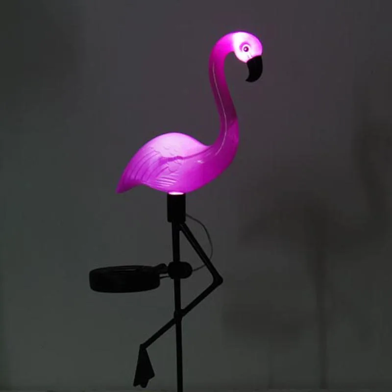Solar Flamingo Light Garden Decorate Solar Lights Waterproof Solar Pink Flamingo Yard Ornaments