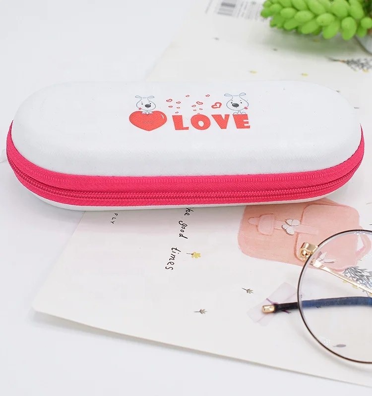 Children customized cute EVA zipper optical spectacles kids glasses cases