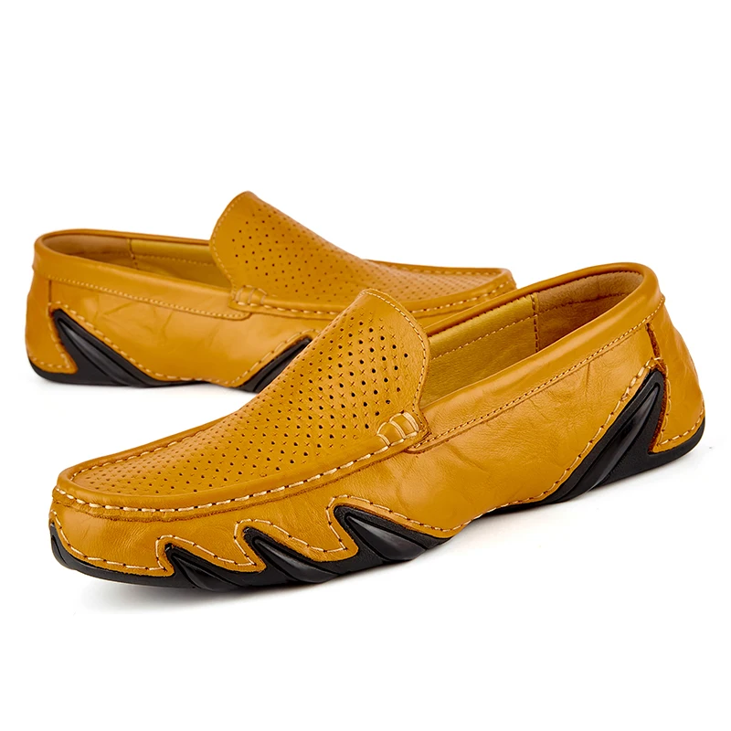 
New style casual shoes for men soft driving shoes rubber sole 