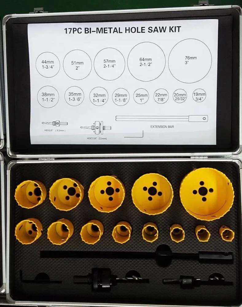 Набор лезвий для пилы из алюминия, чугуна, латуни, 17 шт.