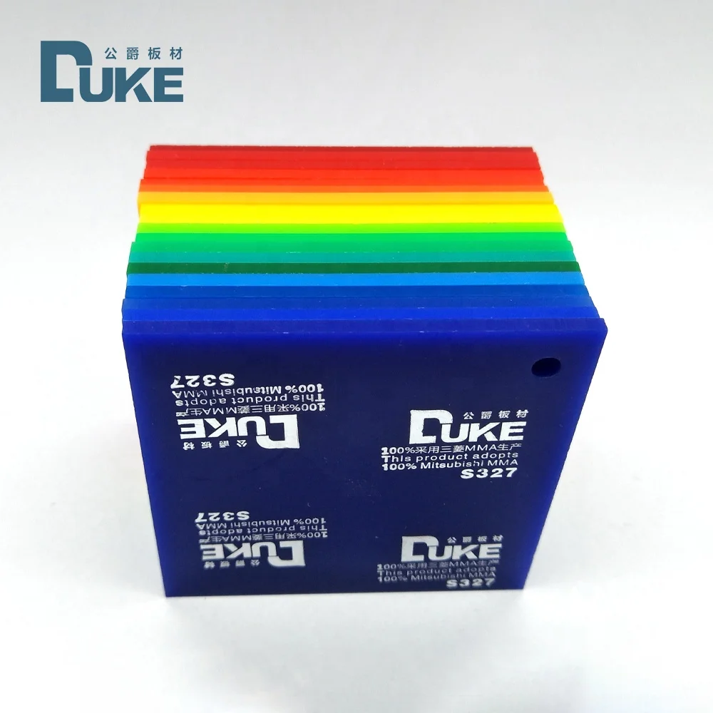 DUKE high quality 1220*2440mm 18mm clear pmma acrylic sheets factory