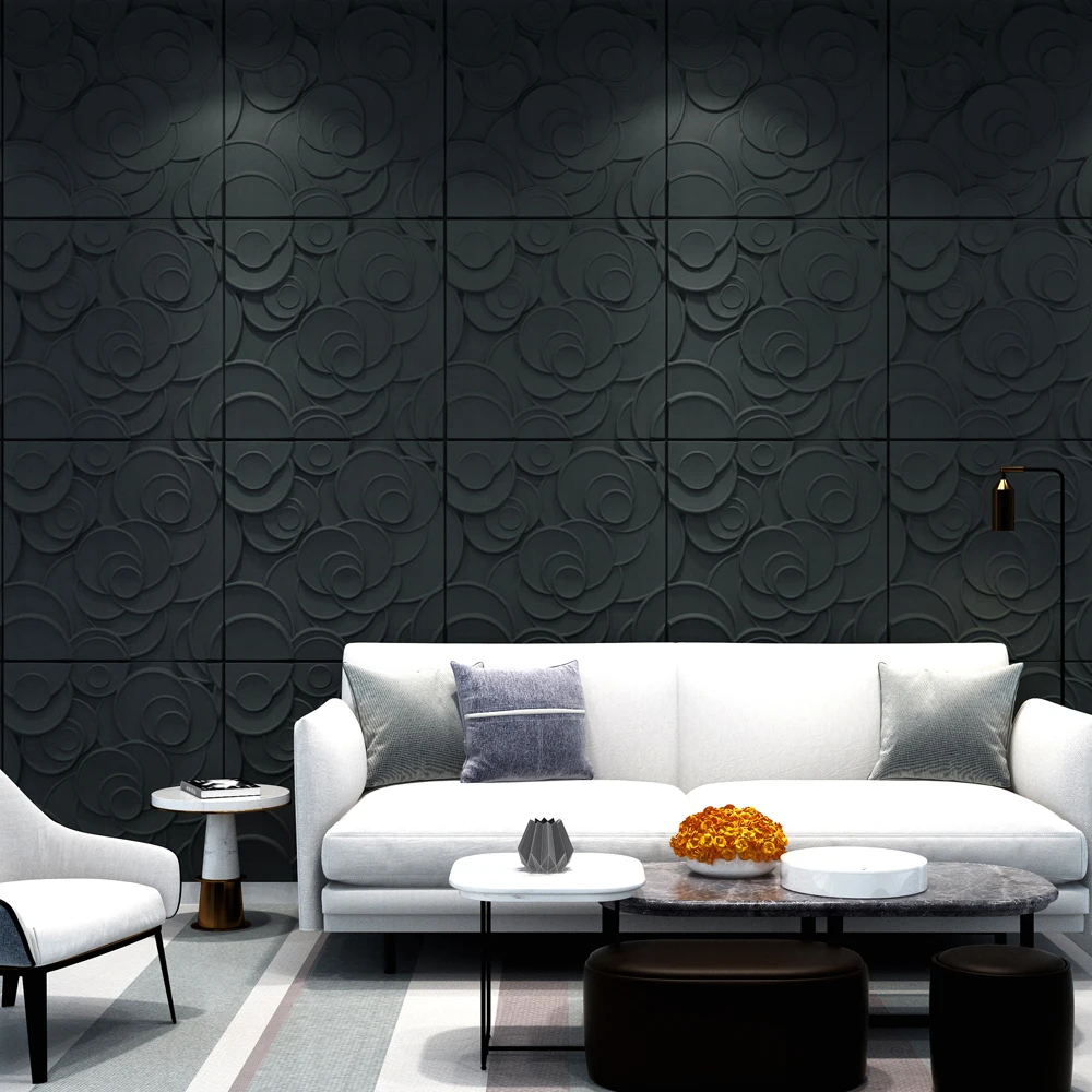 Latest design 3d melamine tile wall panel