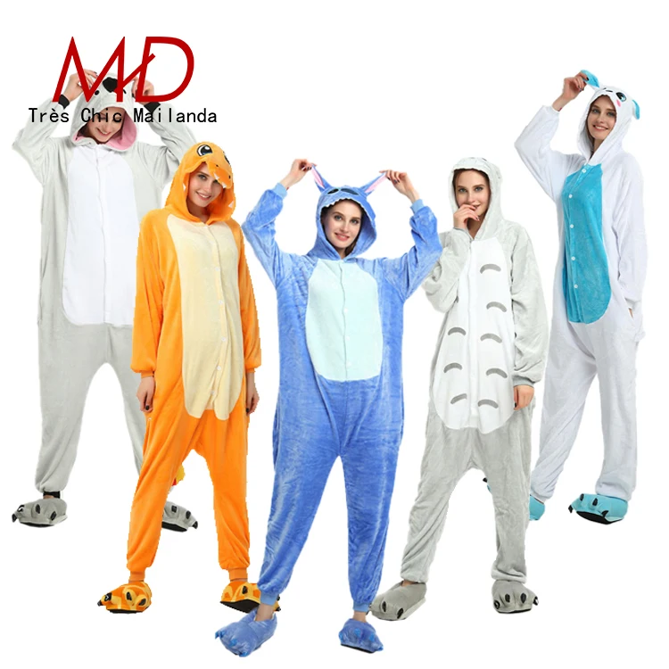 Полный размер Оптовая Продажа костюм зимний комбинезон Пижама кигуруми животных пижамы