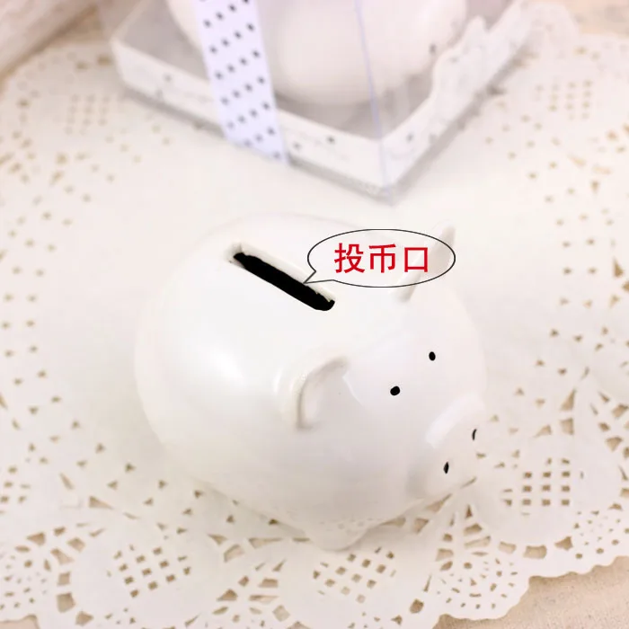 Wedding favor gift and giveaways for guest--Lovely Ceramic Piggy Bank