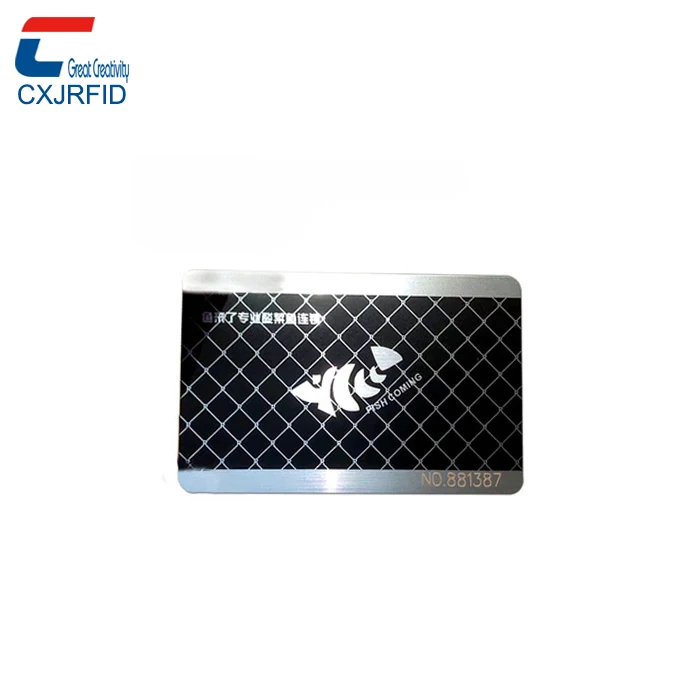  13 56 МГц матовая Золотая Серебряная металлическая карта nfc