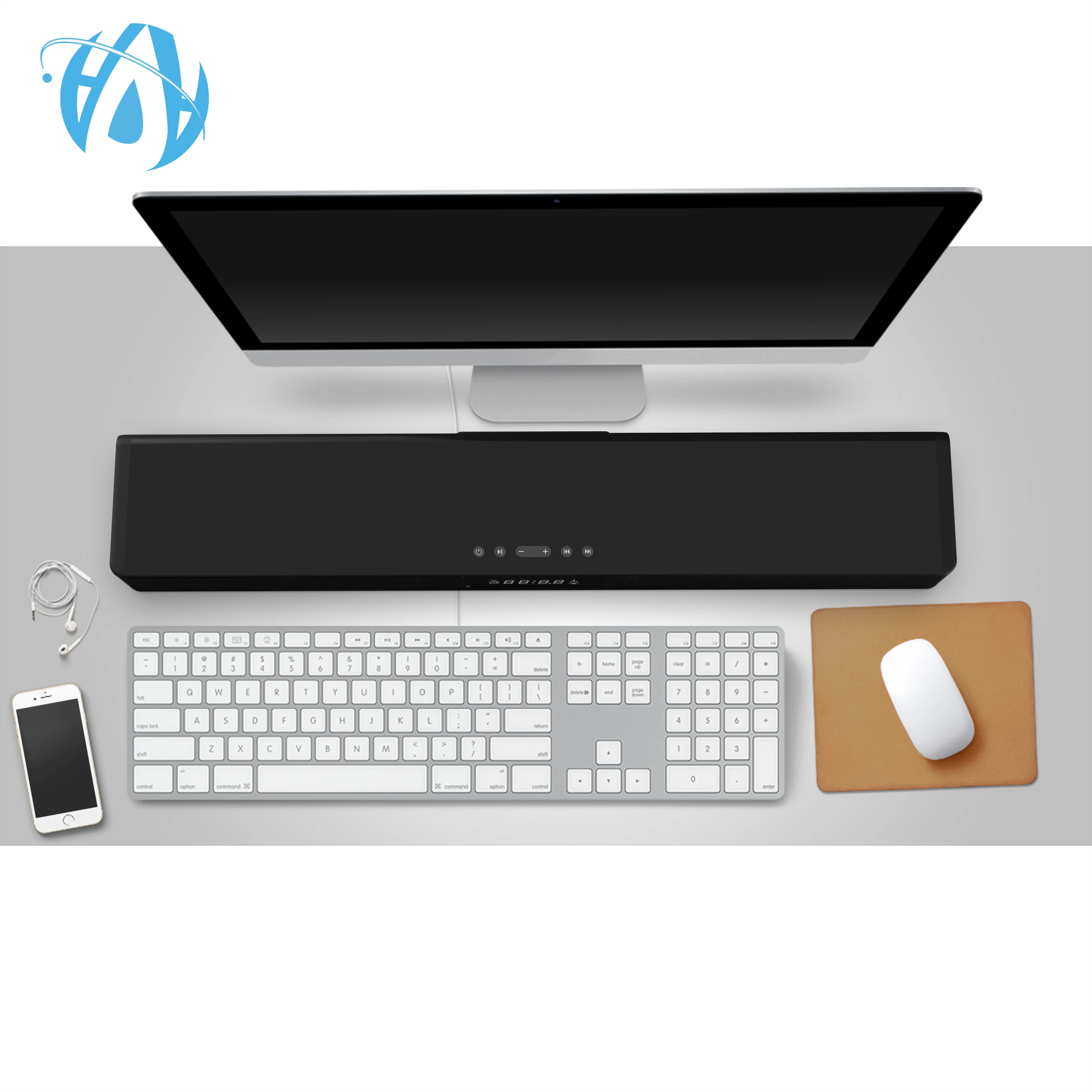 20 Вт умный дом ТВ qi зарядное устройство беспроводной Bluetooth динамик звуковая панель с реверсивным звуковым система со стереозвуком и мощным басом плеер Бумбокс FM радио подставкой для