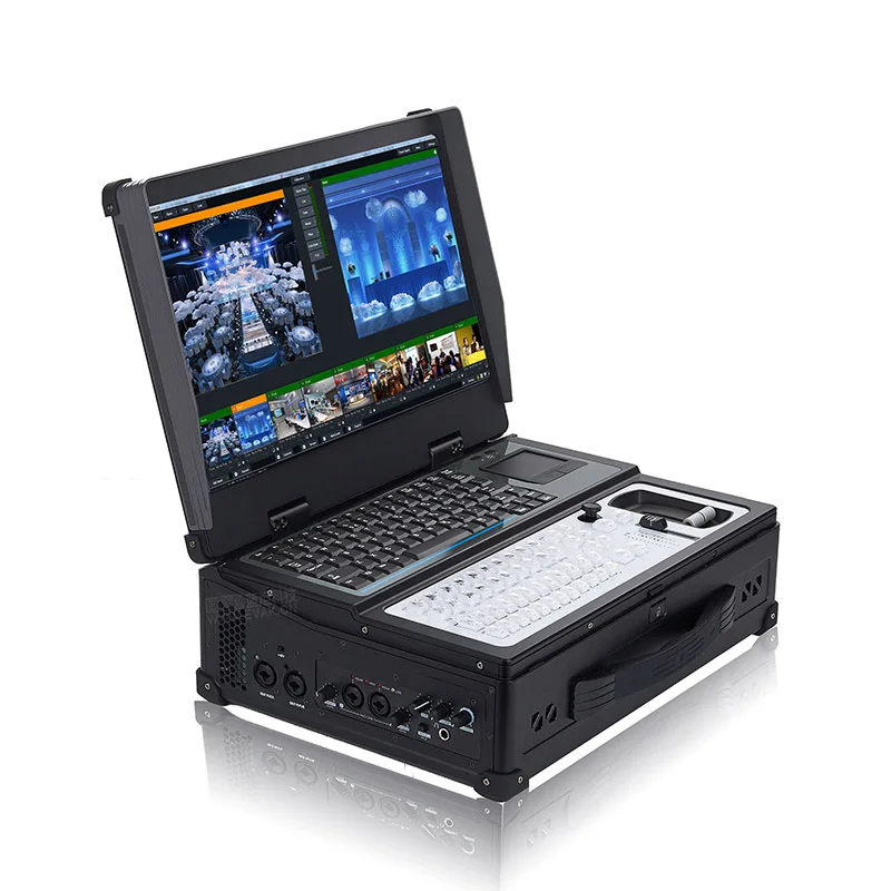 
17.3 inch i7 CPU Support 8-channel HDMI and SDI video capture Telecast Live Production Switcher 