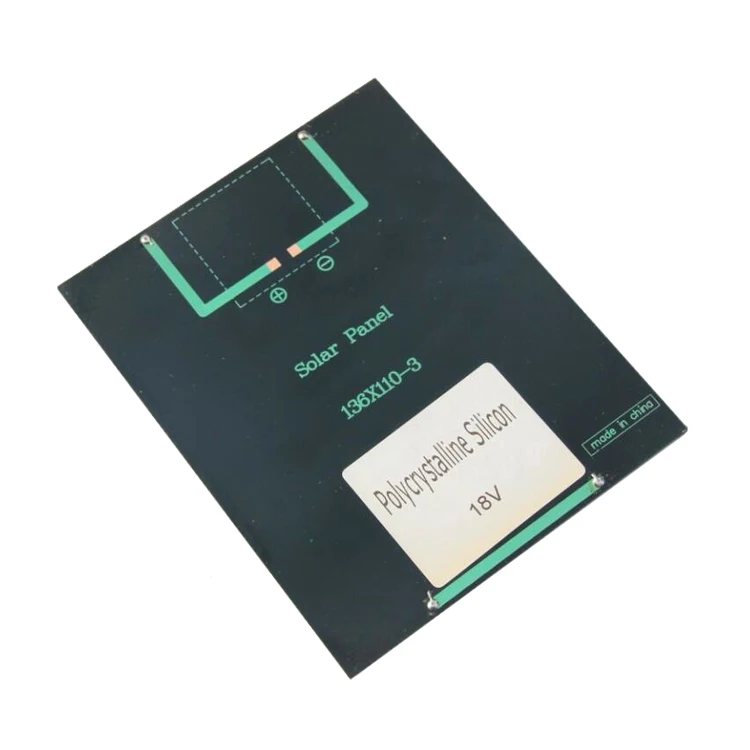 2W 18V solar panel cell 136*110MM accept customized