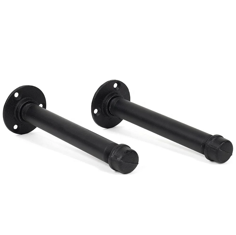 
Retro Black Iron Industrial Mounting Pipe Shelf Bracket Holder S/M/L Brackets Wall Floating Shelf Home Decor Storage 