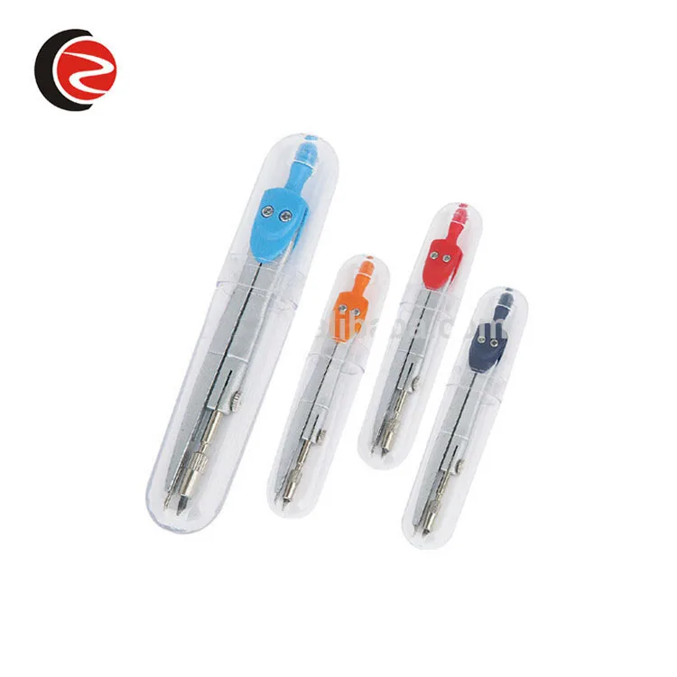 student drawing compass set in plastic box