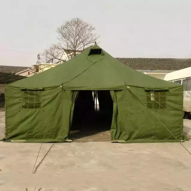
aluminium tent military tent canvas fabric cabin tent 