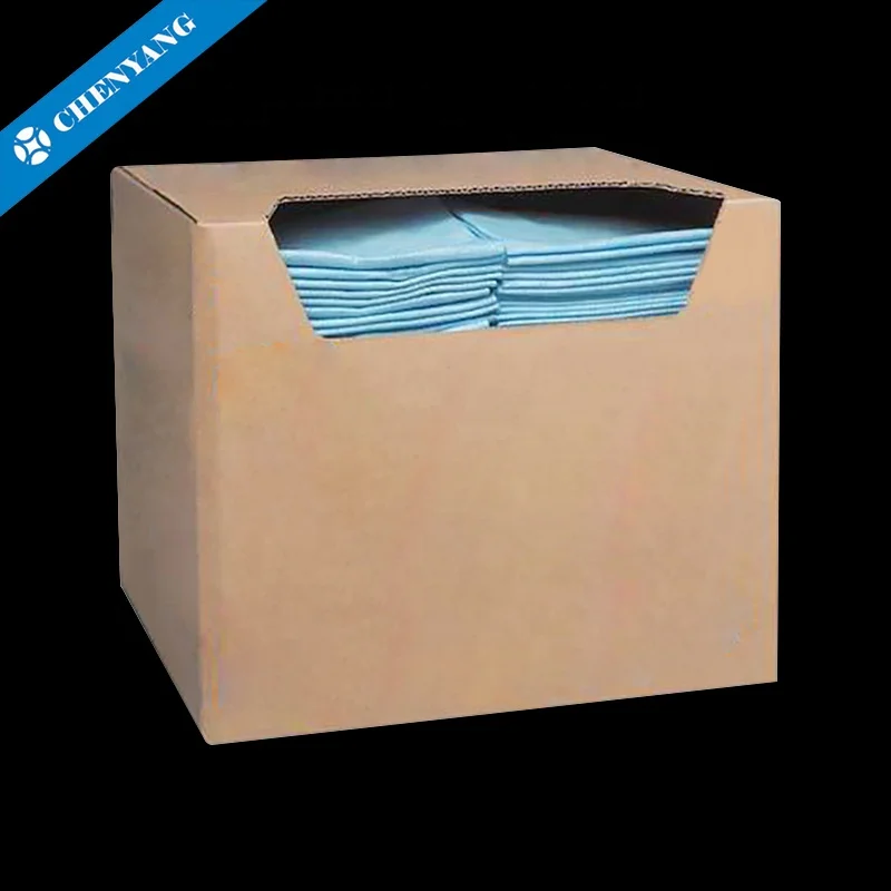 Blue Shop Towels Multi Purpose Clean Up Wipes Spunlace in Pop up Dispenser Box