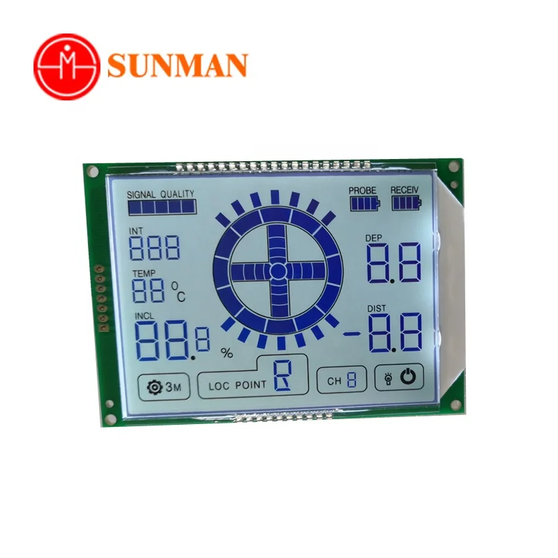 Пользовательский размер, высокая контрастность, ва, сегмент, ЖК спидометр