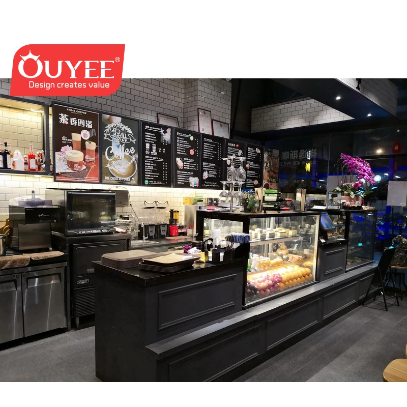 High quality bakery glass display bread/cake showcase display