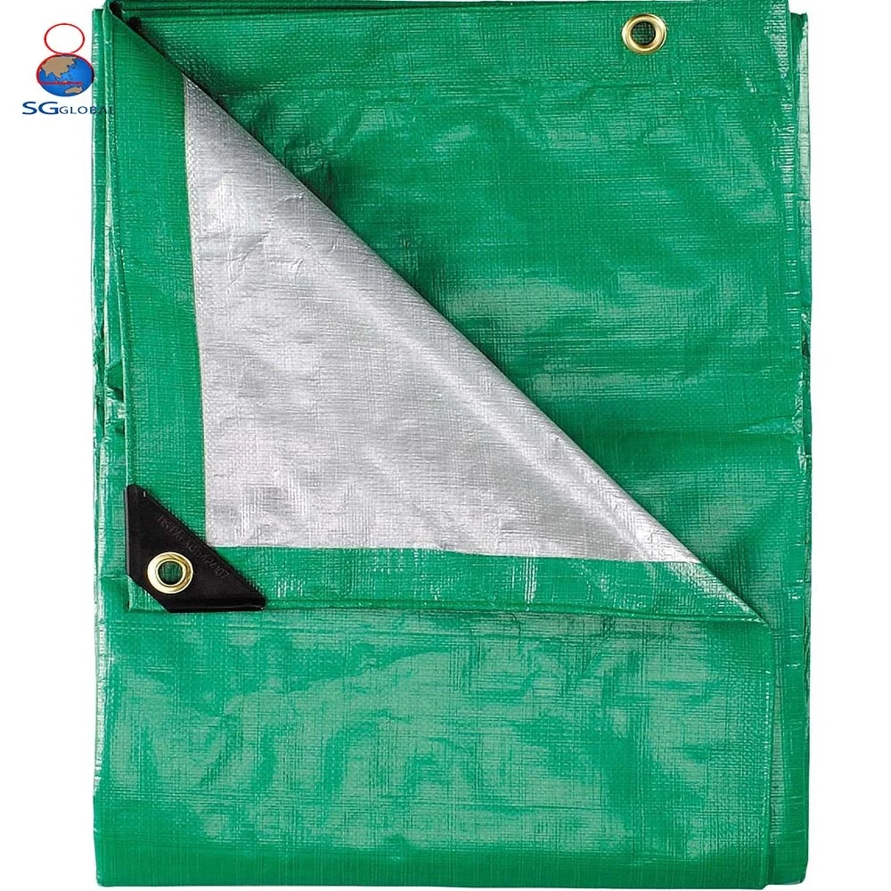 Waterproof rainproof tarp heavy duty PE coated plastic rollo de tarpaulin tarpaulin 2x2 for truck pallet