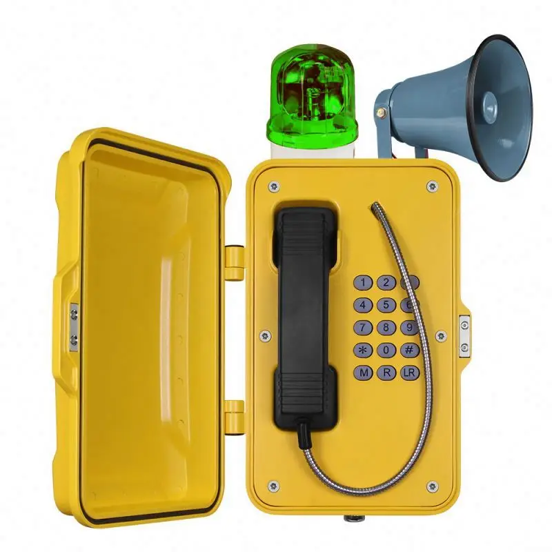 Многофункциональный Открытый sip сверхмощный gsm телефоны с рогом и маяком