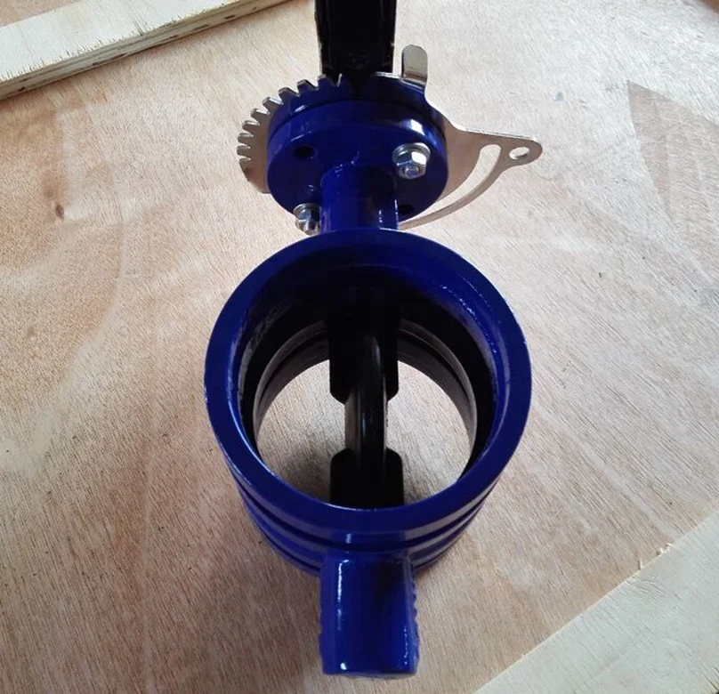 Chinese manufacturer Shouldered Butterfly Valve with Lockable handle