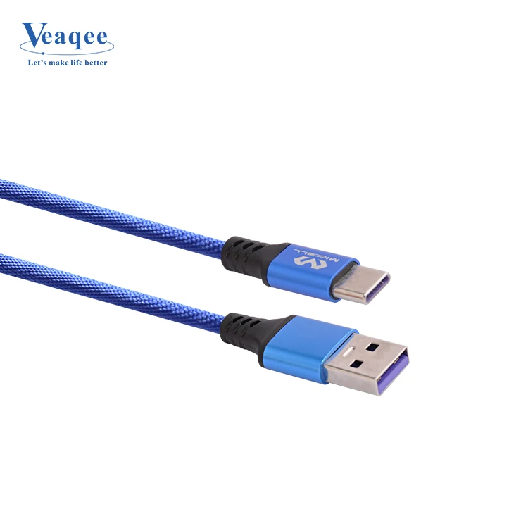 Оптовая продажа USB Тип C кабель Нейлон Плетеный мобильный телефон Micro кабель для передачи данных зарядное устройство