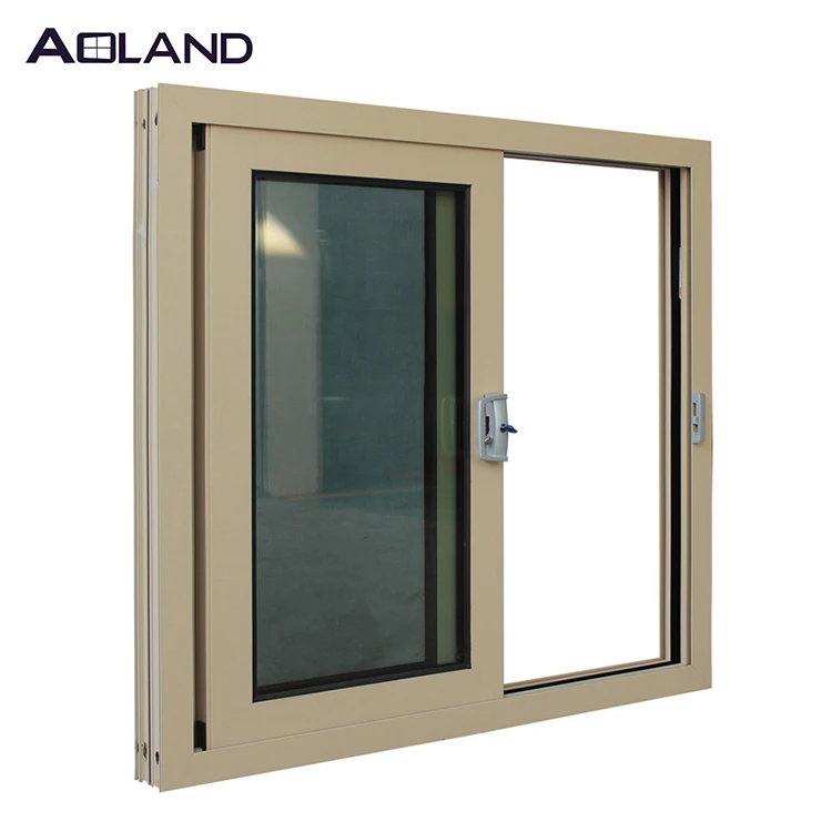 Aluminum sliding windows bronze color with german hardwares