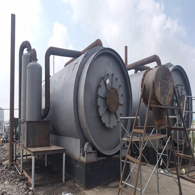 15Tons continuous pyrolysis waste for oil with auto-feeder and carbon discharger