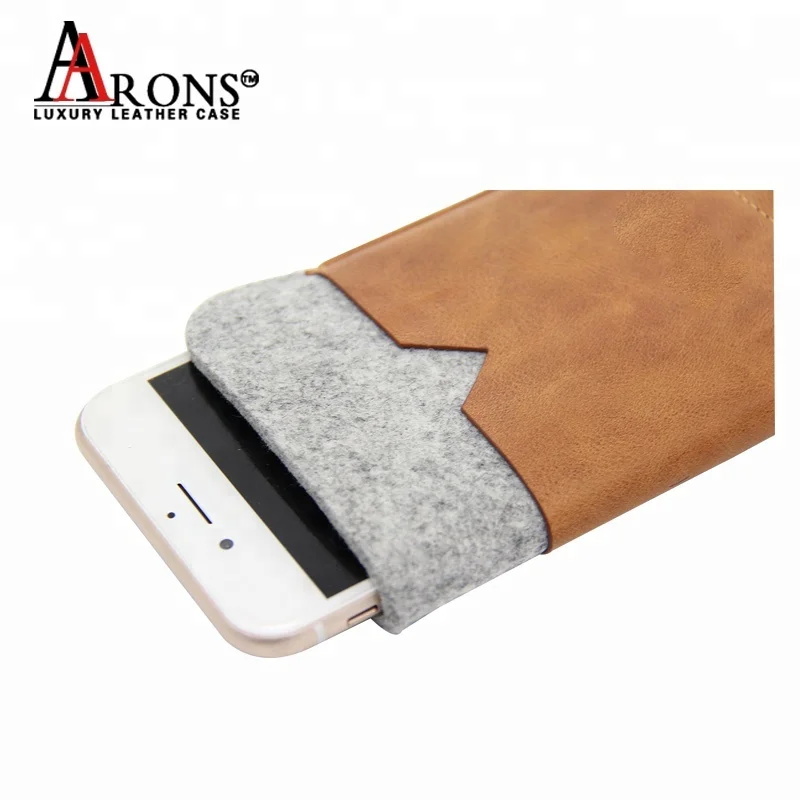 Премиум держатель для карт Универсальный Натуральная корова рукав телефон сумка кожа для iphone 6/7