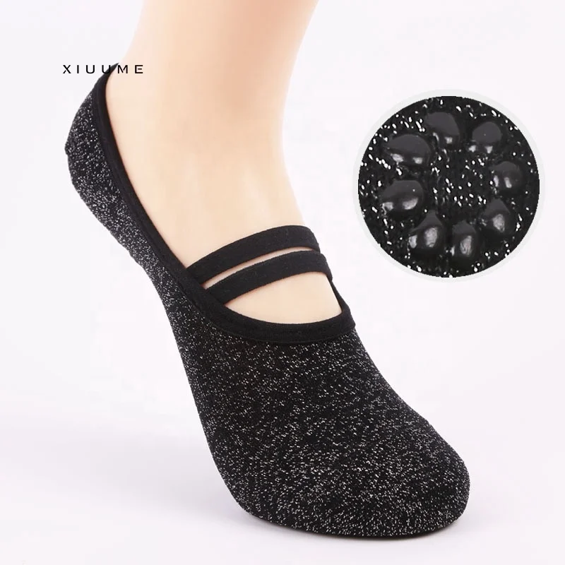 
Indoor sports silk ballet professional open back dance non-slip socks women yoga 