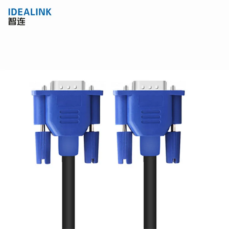 Высокое качество двойной Vga подключения компьютера Cable10M VGA кабель 15Pin к кабели