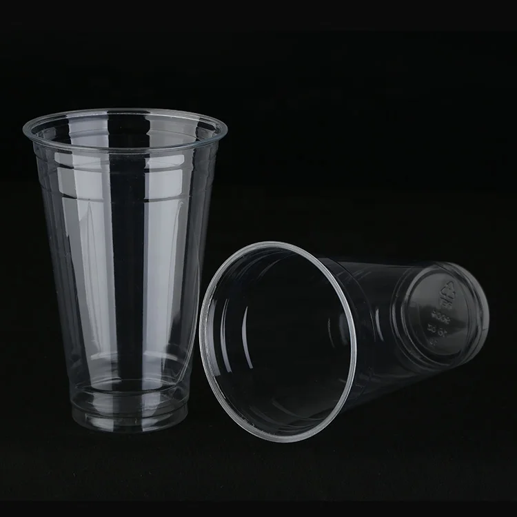 
PLA clear cups with lids compostable drinking cups for cold water, juice, soda 