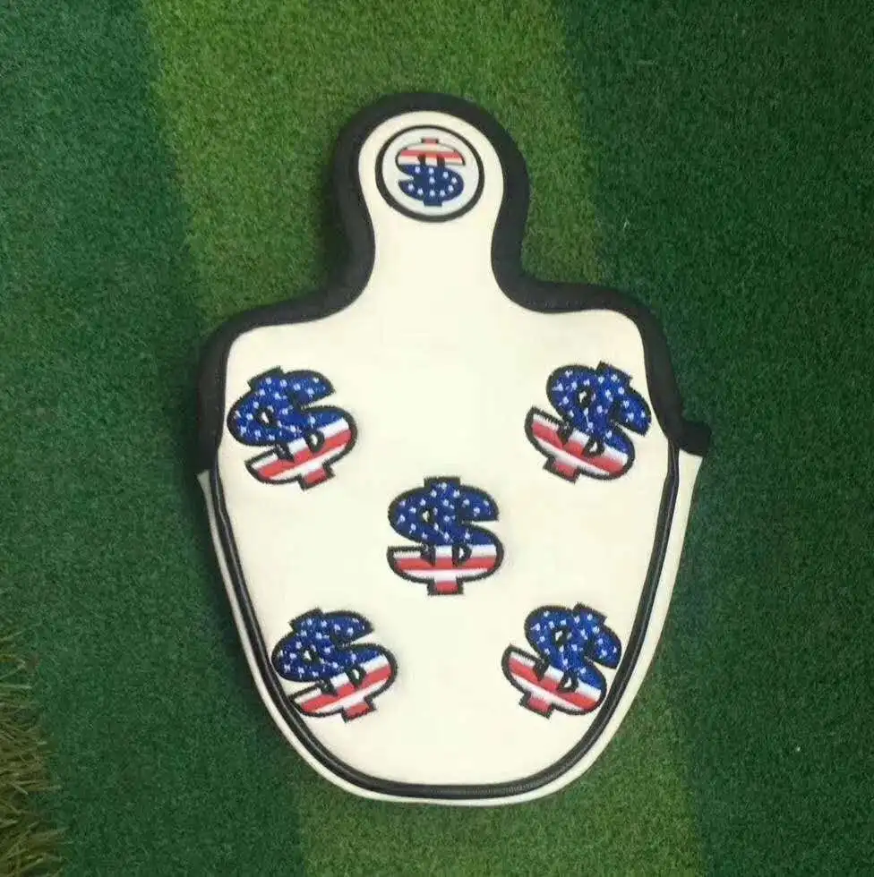 Supplier Custom Logo Golf Putter Headcovers PU Leather Covers