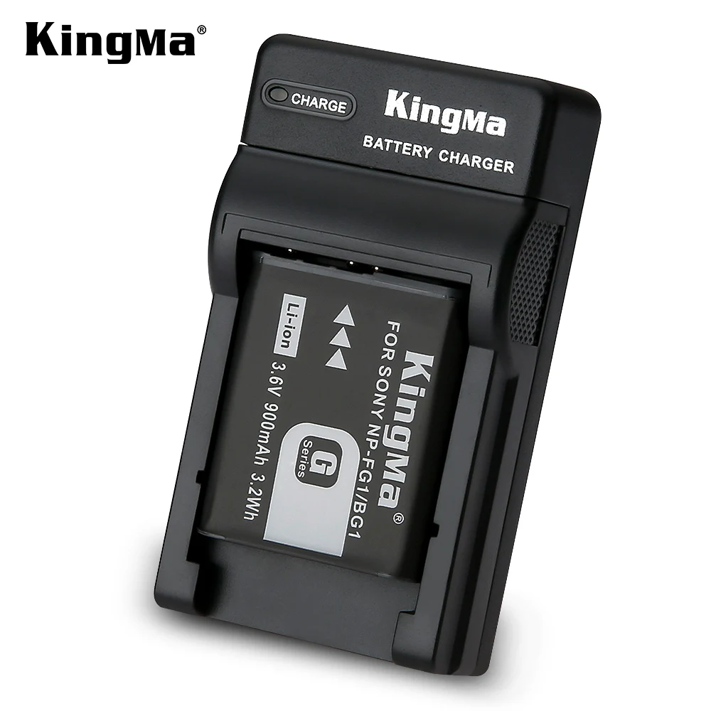 Kingma New Arrival Rechargeable Lithium Battery NP-BG1 With Portable Micro USB Charger For Sony H7 HX5C HX7 Camera