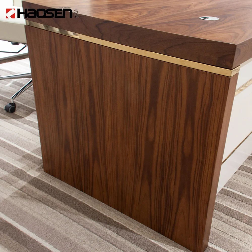 Modern style MDF 09007 Wood executive Computer desk Work office furniture executive desk use