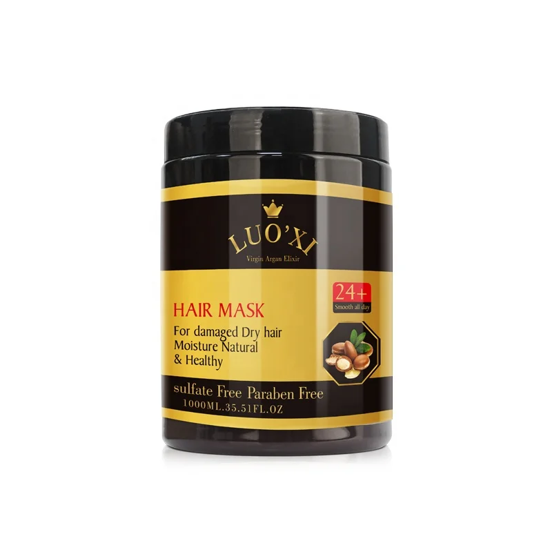 1000ML OEM/ODM 100% pure & organic Argan oil hair mask for damaged dry hair