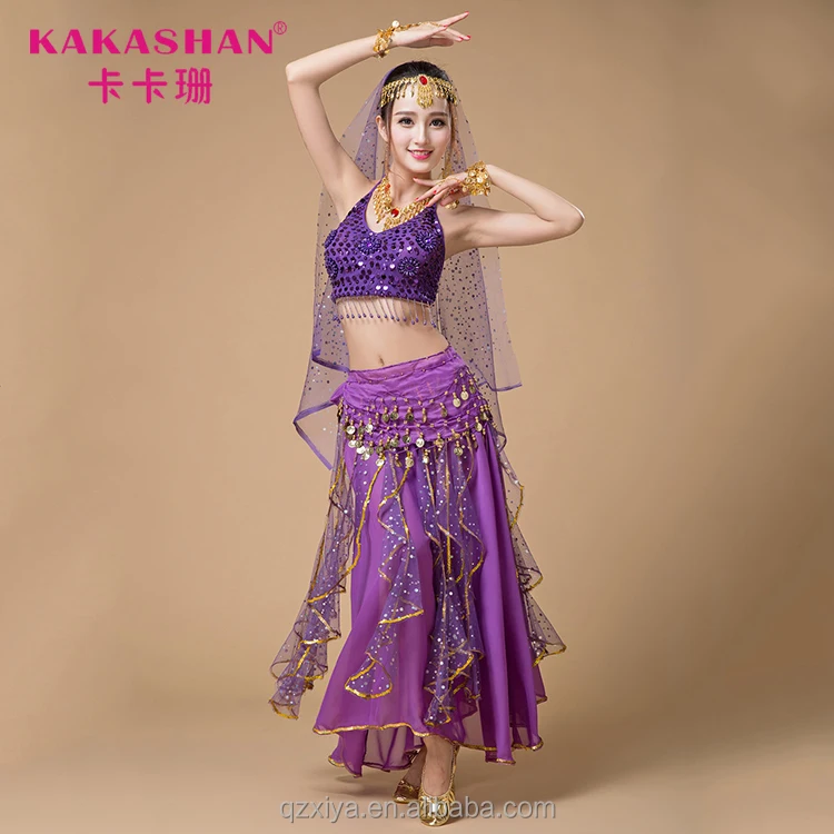 Индийских женщин танцевальный костюм baladi Болливуда танец живота платье костюмы