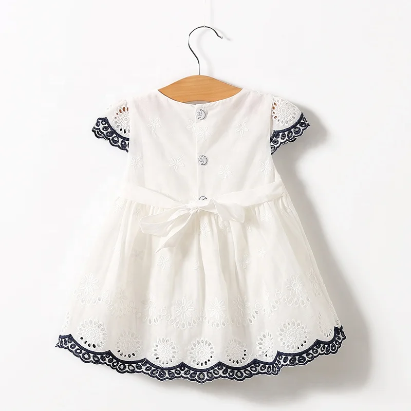Baby Clothes Baby Girl Summer 100% Cotton Short  Sleeve  Dress, Retail And Wholesale