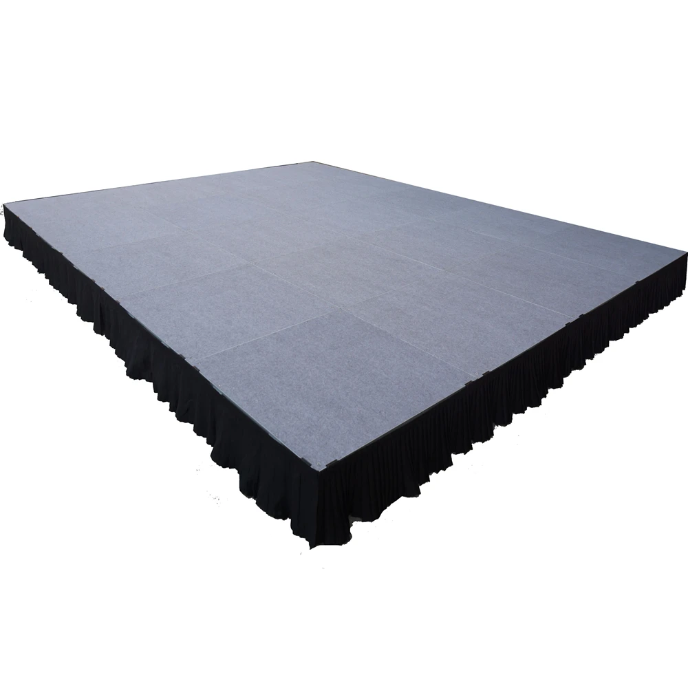 Easy assemble event portable stage with stage platform