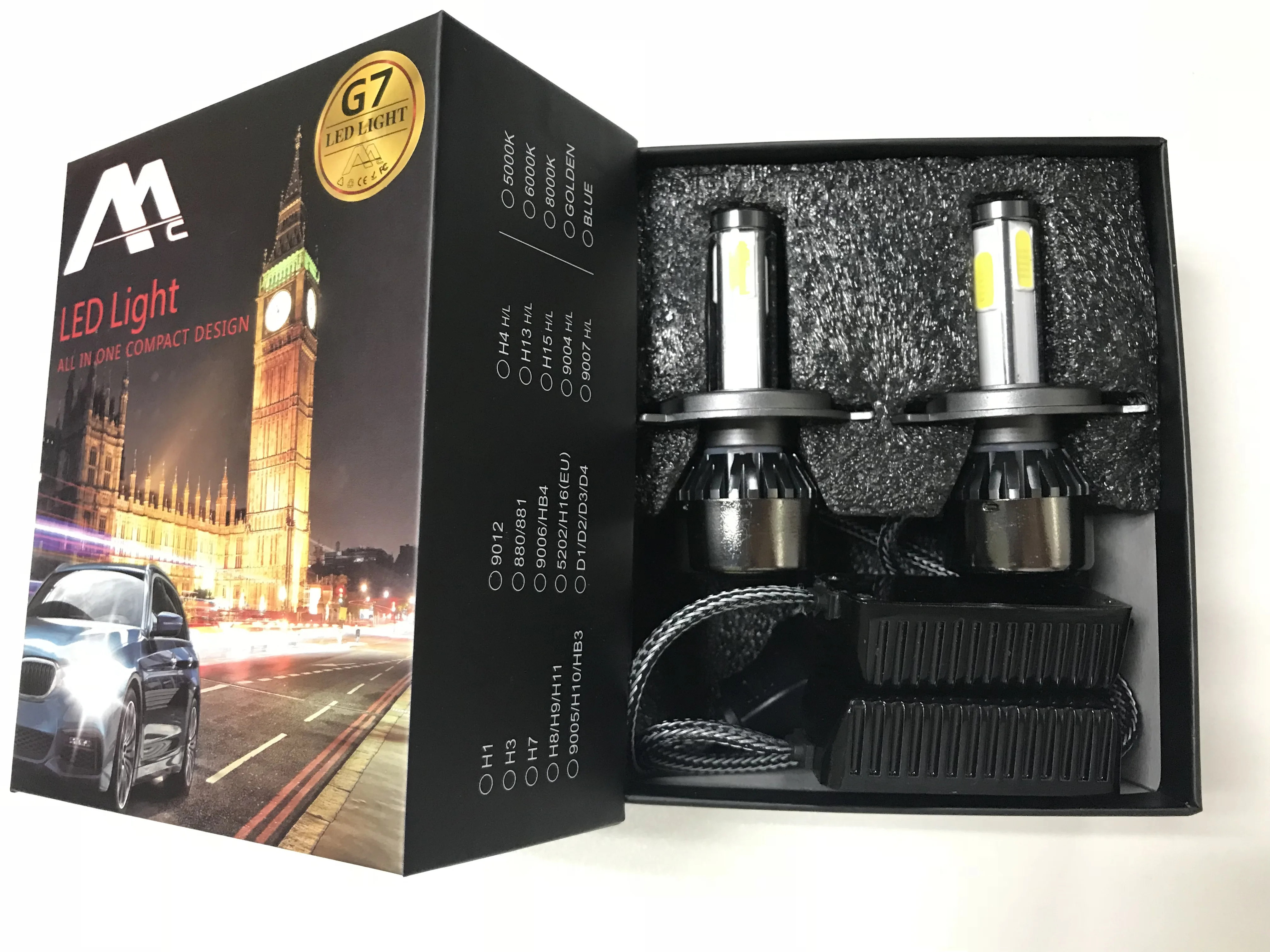 Super bright L9M L8H L8 G7 G20 fan led car headlight replace HID h13 9004 9007 canbus kit head light  bulbs