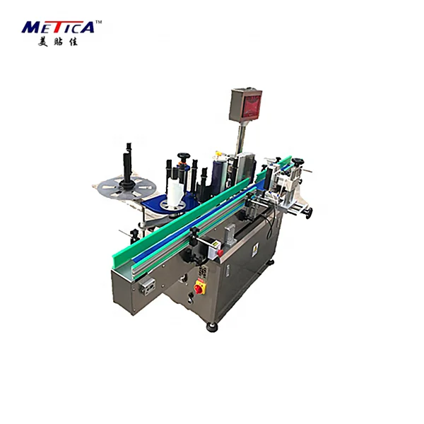 Automatic round bottle sticker labeling machine and fully wrap around labeler for cylindrical products