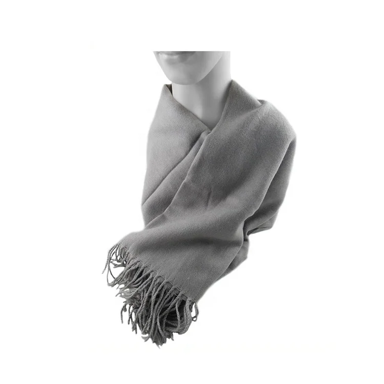 Solid color women spring winter autumn woven scarves shawls elegant blue grey white violet long scarf ready to ship in low MOQ